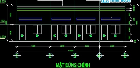 Bản vẽ thiết kế nhà trọ sinh viên - Ảnh 2